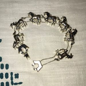 Galloping horse bracelet
